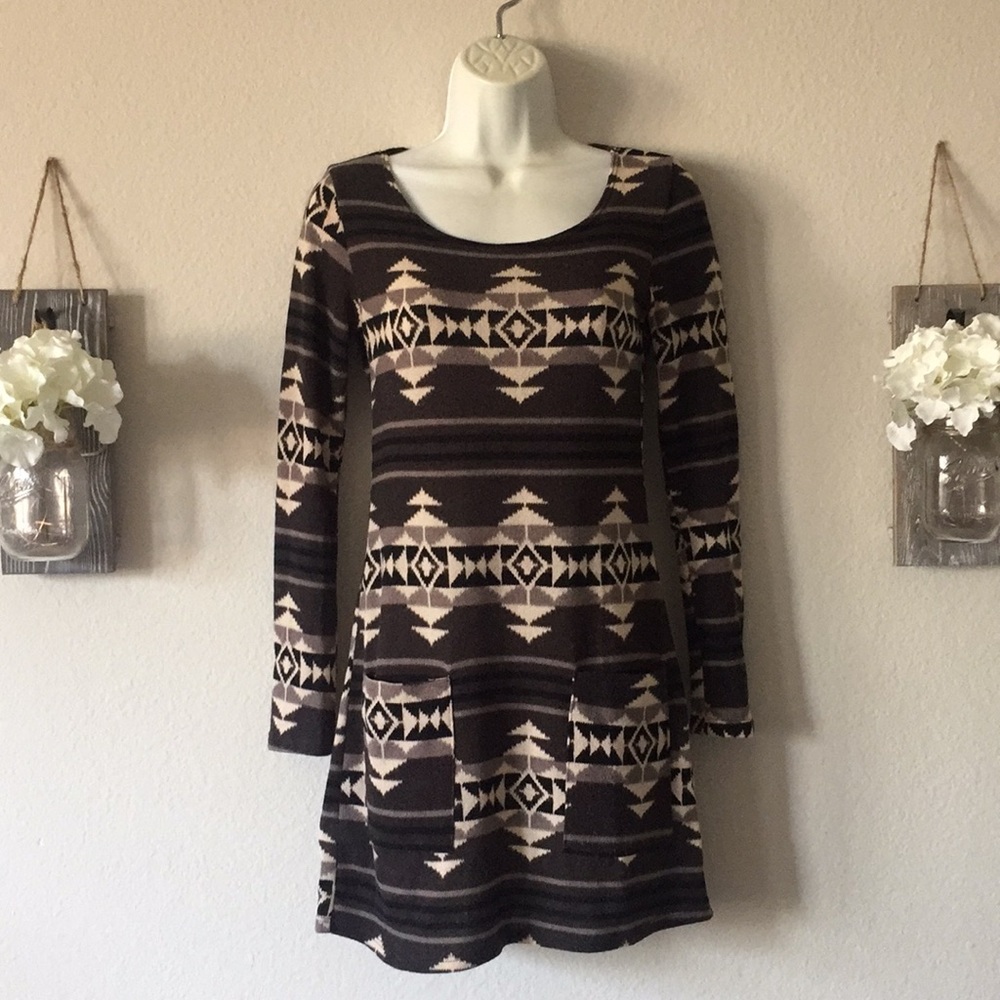 Caramela Long Sleeve Sweater Dress
